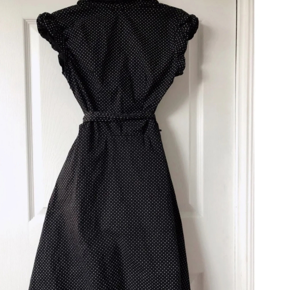 Black Vintage 50's Pinup Rockabilly Dress - Picture 4 of 4